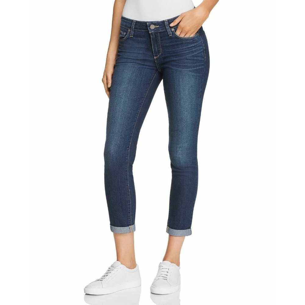 Paige Kylie Crop Cuffed Skinny Andrea Jeans 26 x 25.5 EUC